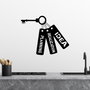 Wallity Idea Realization Planning - Accesorio de Pared de Metal Decorativo Negro